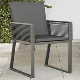 Maison Chic Vrtni stoli - Stol za vrt z blazinami 4 kosi črn poli ratan JS2227, (21876674) | Shoptok.si