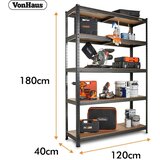 Vonhaus Extra Wide 1.8m 5 polični regal 15/369 | Shoptok.si
