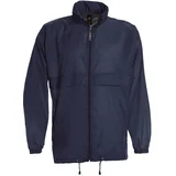 VJETROVKA S KAPULJAČOM ZIP UNISEX B&C SIROCCO TAMNO PLAVA 3XL