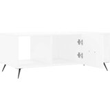  Stolić za kavu bijeli 102 x 50 x 40 cm od konstruiranog drva | shoptok.hr