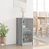  Bočni ormarić sa staklenim vratima boja hrasta 35x37x75,5 cm | Eponuda.com