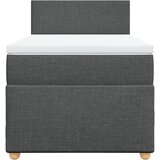  Krevet s oprugama i madracem tamnosivi 90x200 cm od tkanine | shoptok.hr