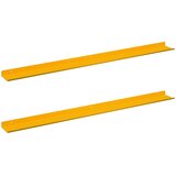  Lebdeća polica Zidne 2 pcs Žuta 100 x 9 x 2,5 cm Čelik | Eponuda.com