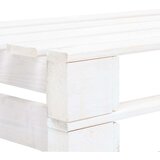 vidaXL Vrtna srednja sofa od paleta od bijelo impregnirane borovine | shoptok.hr