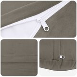  Presvlaka za jastuk 6 pcs HEERLEN Svjetlosiva Ø 40 cm Baršun | shoptok.hr