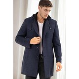 Dewberry PLT8376 MEN'S COAT-PATTERNED NAVY BLUE-2 Cijene