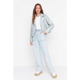 Trendyol Blue Pocket Detailed High Waist 90's Wide Leg Jeans | Shoptok.si