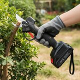 Bežične električne škare za rezanje grana i živice 21 V crne | shoptok.hr