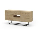 Marckeric Niska komoda u dekoru hrasta u prirodnoj boji 145x82 cm Titan – | shoptok.hr