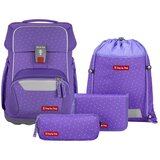 Step by Step Šolska torba – 4-delni komplet, BASIS Purple Konfetti | Shoptok.si