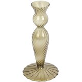 PT LIVING Zelen steklen svečnik Swirl, višina 17 cm Cene