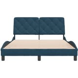  Okvir za krevet bez madraca plavi 140 x 200 cm baršunasti | shoptok.hr