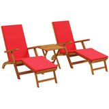  Ležaljka koja se može preklopiti i nagnuti 3 pcs Crvena | shoptok.hr
