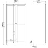 Tvilum Ormar u dekoru hrasta u prirodnoj boji 99x200x62 cm Billund – | shoptok.hr
