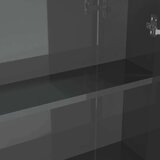 vidaXL kupaonski ormarić s ogledalom 60x15x75 cm MDF siva bijeli | shoptok.hr