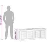  Vrtna kutija za pohranu s vrećom 150x50x55 cm masivna tikovina | shoptok.hr