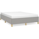  Okvir za krevet bez madraca svjetlosivi 140 x 190 cm od tkanine | shoptok.hr