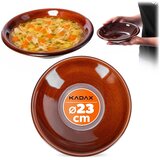 KADAX Globok krožnik za večerjo 23 cm za juho Keramika Veliki kamniti krožniki Rjava, (5000355404) Cene
