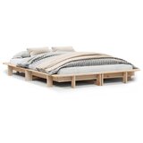 vidaXL Posteljni okvir 120x190 cm trdna borovina | Shoptok.si