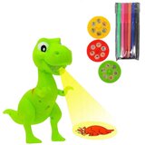 Projektor u obliku dinosaura s 18 različitih motiva - zeleni | shoptok.hr