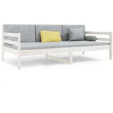  Dnevna postelja bela 80x200 cm trdna borovina, (20724065) | Shoptok.si