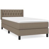 Maison Chic Box spring postelja - Vzmetna postelja z vzmetnico taupe 90x190 cm blago SL20033, (21881263) | Shoptok.si