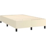  s oprugama i madracem krem 120x200 cm od umjetne kože | shoptok.hr