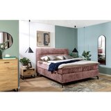 Esposa POSTELJA BOXSPRING 160 cm x 200 cm , tekstil vinsko rdeča | Shoptok.si