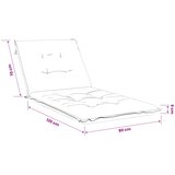  Jastučić za ležaljku GEMERT 100% poliester Siva 190 x 80 x 9 cm Slike