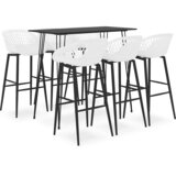  7-dijelni barski set crno-bijeli | shoptok.hr