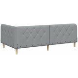  Kutni okvir kreveta Svijetlo siva 100 x 200 cm tkanina | shoptok.hr