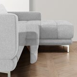 XORA KOTNA SEDEŽNA GARNITURA, tkanina svetlo siva | Shoptok.si