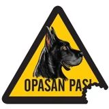 tabla/oznaka – opasan pas Doga