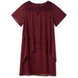 SHEEGO Koktejl obleka vinsko rdeča | Shoptok.si