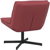  Stolica na kotačiće Vinska crvena 63 x 75 x 76 cm PU | shoptok.hr