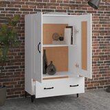  Visoka komoda bijela 70 x 31 x 115 cm od konstruiranog drva | Eponuda.com