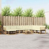  Set vanjskih sofa 9 pcs Bijela i krem 79 x 79 x 37 cm | shoptok.hr