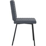  Jedilni stoli 4 kosi temno siv žamet | Shoptok.si