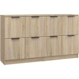  Komoda 2kom boja hrasta sonome 60x30x70cm od konstruiranog drva | shoptok.hr