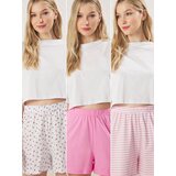Trendyol Ženski set donjeg dela pidžame Thmss25Pj00014, 3 komada, Roze | Eponuda.com