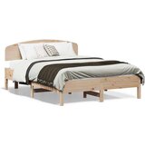  Posteljni okvir z vzglavjem 135x190 cm trdna borovina Cene