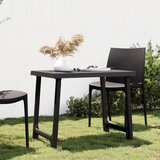 vidaXL Stol za kampiranje antracit 79 x 56 x 64 cm PP izgled drva Cijene