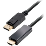 DisplayPort plug to HDMI plug, 1,0 m