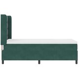 Box spring krevet Tamnozelena 100 x 200 cm Baršun - Tamnozelena 100 x 200 cm Prošiveno gumbima | shoptok.hr
