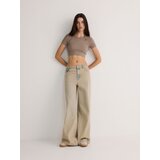 Reserved rebrasta majica - rjava | Shoptok.si