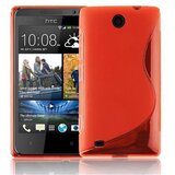 Cadorabo Case, združljiv s HTC v Candy Apple Red - Zaščitni pokrov iz fleksibilnega silikona TPU, (20591578) | Shoptok.si