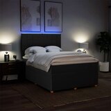  Krevet s oprugama i madracem crni 140x200 cm od tkanine | shoptok.hr