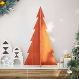  Drveno ukrasno božićno drvce voštano smeđi 80 cm od borovine | shoptok.hr