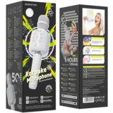 Borofone brezžični karaoke mikrofon bel | Shoptok.si
