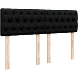 vidaXL Otomanska postelja z vzmetnico črn 140x190 cm blago | Shoptok.si